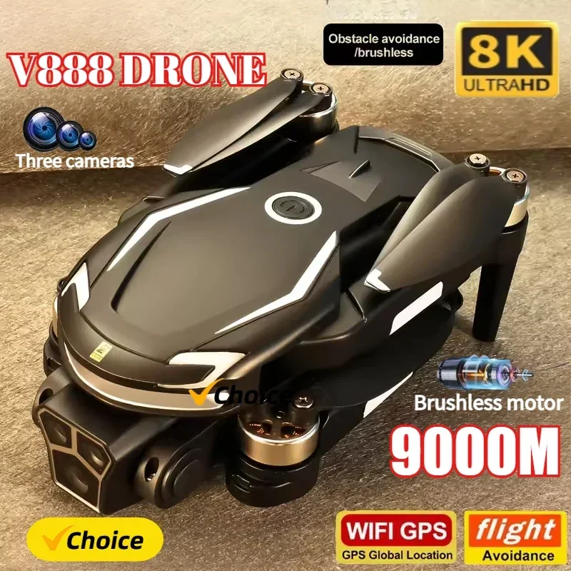 Drone Kit Professional - Nuovo Drone V888 8K GPS con