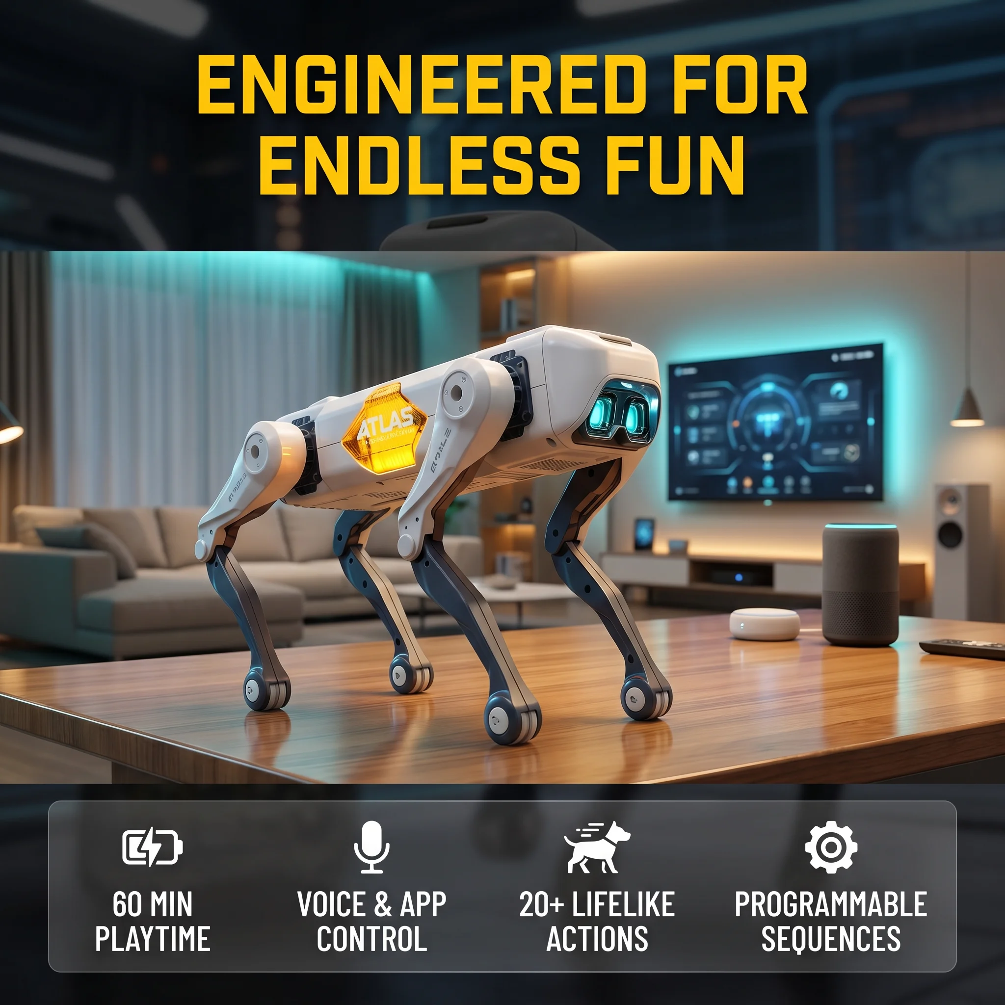 Drone Kit With Camera - Cane Robot Intelligente AI, Controllo Vocale