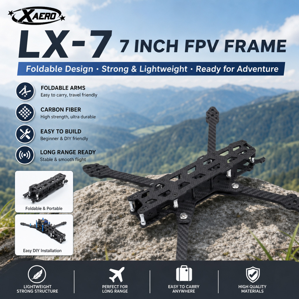 PAURC LX-7 Telaio FPV pieghevo - Drone Kit Octocopter recensione e prezzo