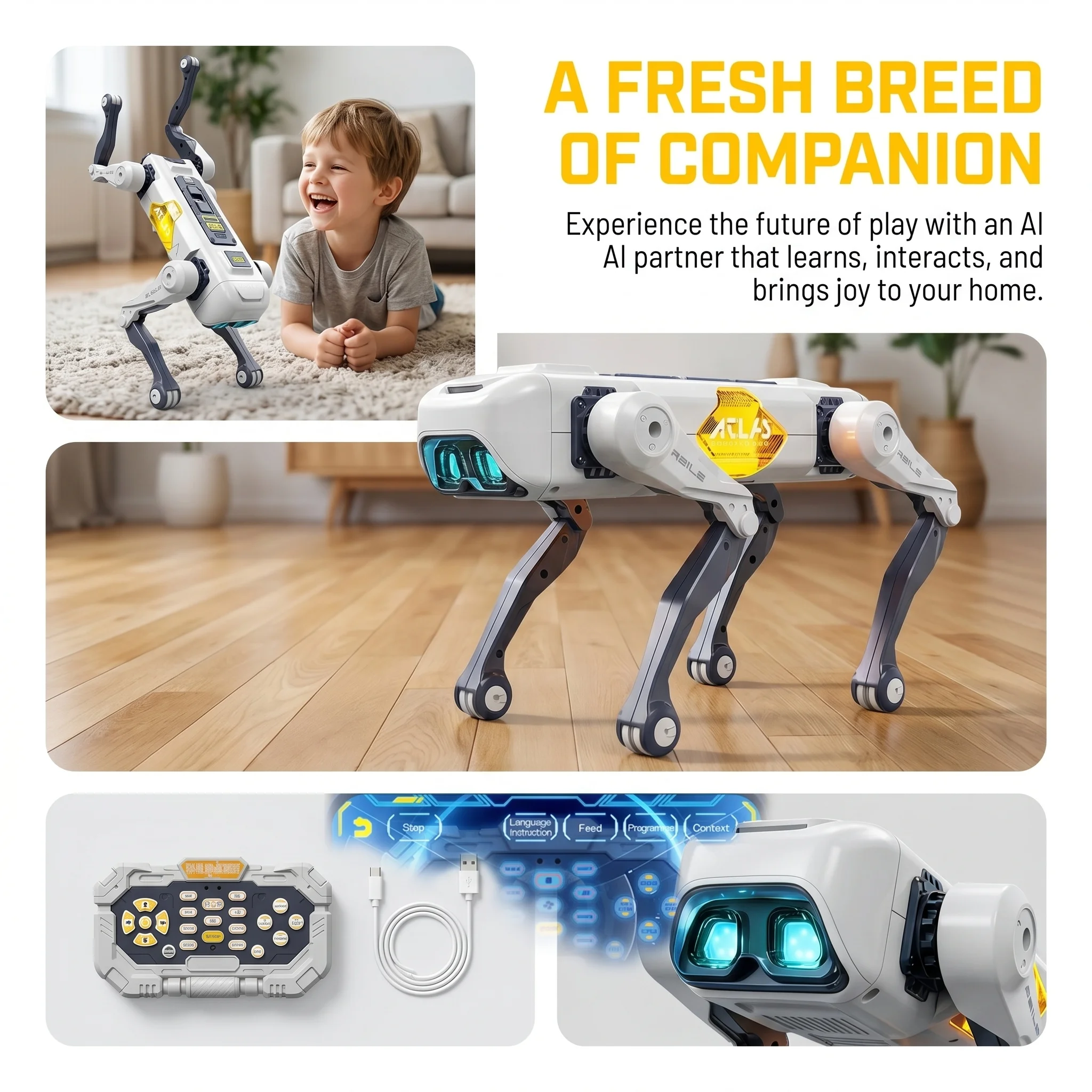 Cane Robot Intelligente AI, Co - Drone Kit With Camera recensione e prezzo
